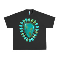 Pigment Black western gemstone turquoise Urban Heavy Tee - Artiststas