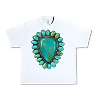 White western gemstone turquoise Urban Heavy Tee - Artiststas