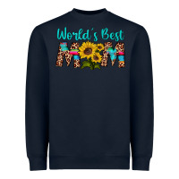 Navy world's best mom sunflower Heavyweight Sweatshirt - Artiststas