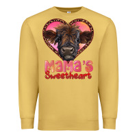 Antique Gold mama's sweetheart highland calf Premium Sweatshirt - RanaPortraitStore