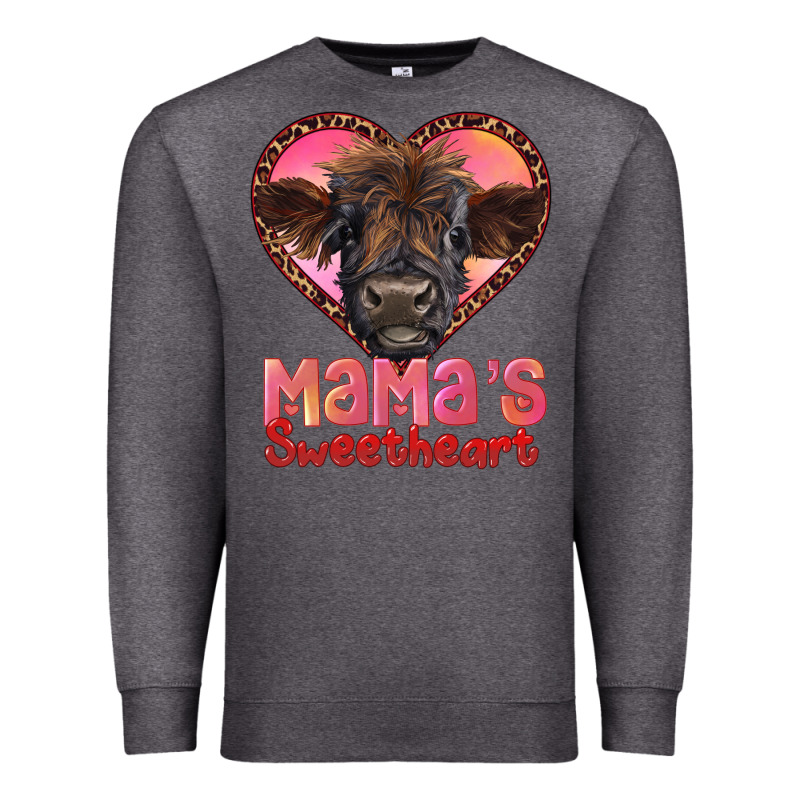 Mama's Sweetheart Highland Calf Premium Sweatshirt by RanaPortraitStore | Teevron