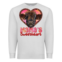 Dove Grey mama's sweetheart highland calf Premium Sweatshirt - RanaPortraitStore