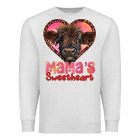 Oatmeal Heather mama's sweetheart highland calf Premium Sweatshirt - RanaPortraitStore