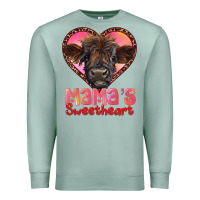 Seafoam mama's sweetheart highland calf Premium Sweatshirt - RanaPortraitStore