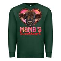 Sports Green mama's sweetheart highland calf Premium Sweatshirt - RanaPortraitStore