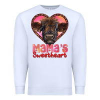 White mama's sweetheart highland calf Premium Sweatshirt - RanaPortraitStore
