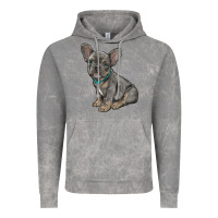 Cloud Rock french bulldog Vintage Hoodie - RanaPortraitStore