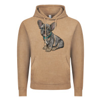 Vintage Coffee french bulldog Vintage Hoodie - RanaPortraitStore