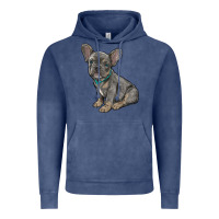 Vintage Denim french bulldog Vintage Hoodie - RanaPortraitStore