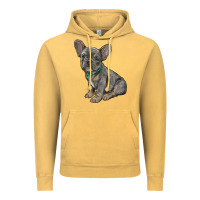 Vintage Mustard french bulldog Vintage Hoodie - RanaPortraitStore
