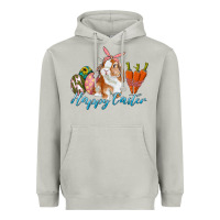 Moon Dust happy easter bunny carrots and eggs Heavyweight Hoodie - RanaPortraitStore