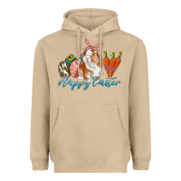 Mushroom happy easter bunny carrots and eggs Heavyweight Hoodie - RanaPortraitStore