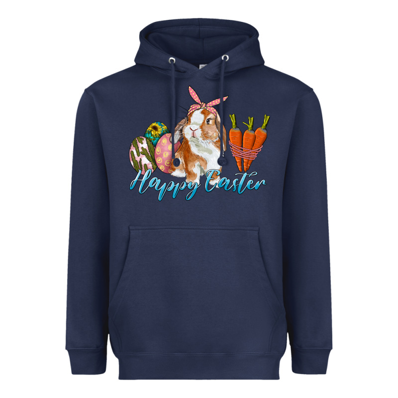 Happy Easter Bunny Carrots And Eggs Heavyweight Hoodie by RanaPortraitStore | Teevron