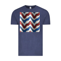 Vintage Denim 4th july stripes seamless pattern Vintage Tee - BundleAndBundleShop
