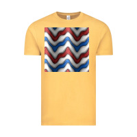 Vintage Mustard 4th july stripes seamless pattern Vintage Tee - BundleAndBundleShop