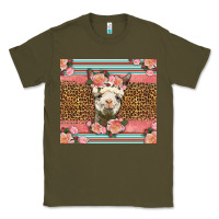 Army Green llama and roses glitter Classic Tee - LillyAllenDesigns