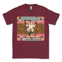 Burgundy llama and roses glitter Classic Tee - LillyAllenDesigns