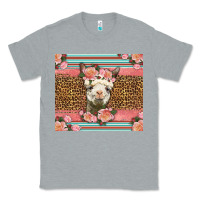 Heather Grey llama and roses glitter Classic Tee - LillyAllenDesigns