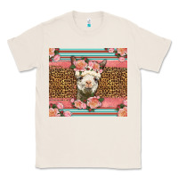 Natural llama and roses glitter Classic Tee - LillyAllenDesigns
