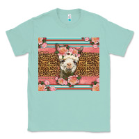 Seafoam llama and roses glitter Classic Tee - LillyAllenDesigns