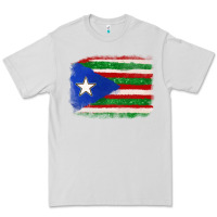 Dove Grey Mexico and Puerto Rico Flag Premium Tee - texasbilliewilder