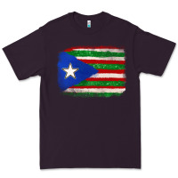 Plum Mexico and Puerto Rico Flag Premium Tee - texasbilliewilder