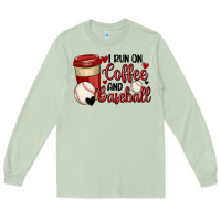 Matcha i run on coffee and baseball Long Sleeve Tee - MaliasSmallBusiness