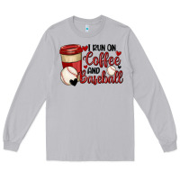 Moon Dust i run on coffee and baseball Long Sleeve Tee - MaliasSmallBusiness