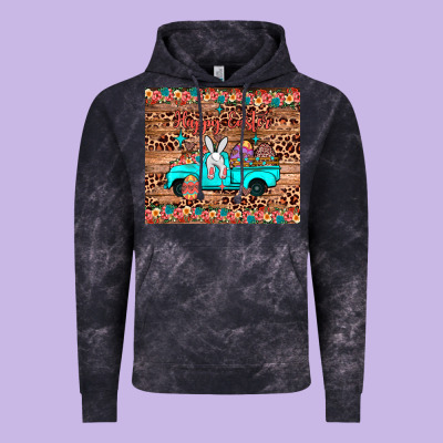 Happy Easter Truck Vintage Hoodie Designed By Jahusdesignshop