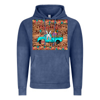 Vintage Denim happy easter truck Vintage Hoodie - JahusDesignShop