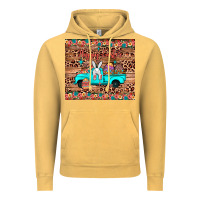Vintage Mustard happy easter truck Vintage Hoodie - JahusDesignShop