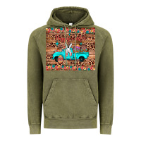 Vintage Olive happy easter truck Vintage Hoodie - JahusDesignShop