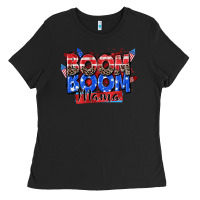 Black boom boom mama Ladies Tee - Zillion Design Studio