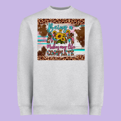 Being A Mom Makes My Life Complete Heavyweight Sweatshirt Designed By Artiststas