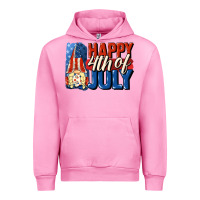 Fuchsia Pink Happy 4th of july gnome Urban Hoodie - CowGirlArtShop