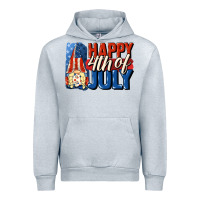 Heather Grey Happy 4th of july gnome Urban Hoodie - CowGirlArtShop