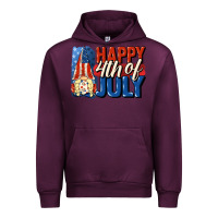 Mauve Wine Happy 4th of july gnome Urban Hoodie - CowGirlArtShop