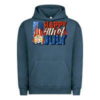 Pigment Midnight Navy Happy 4th of july gnome Urban Hoodie - CowGirlArtShop