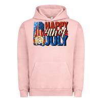 Pigment Salmon Happy 4th of july gnome Urban Hoodie - CowGirlArtShop