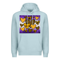 Blue Mist lakers hearts Premium Hoodie - JahusDesignShop