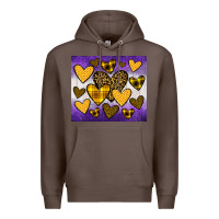 Coffee lakers hearts Premium Hoodie - JahusDesignShop