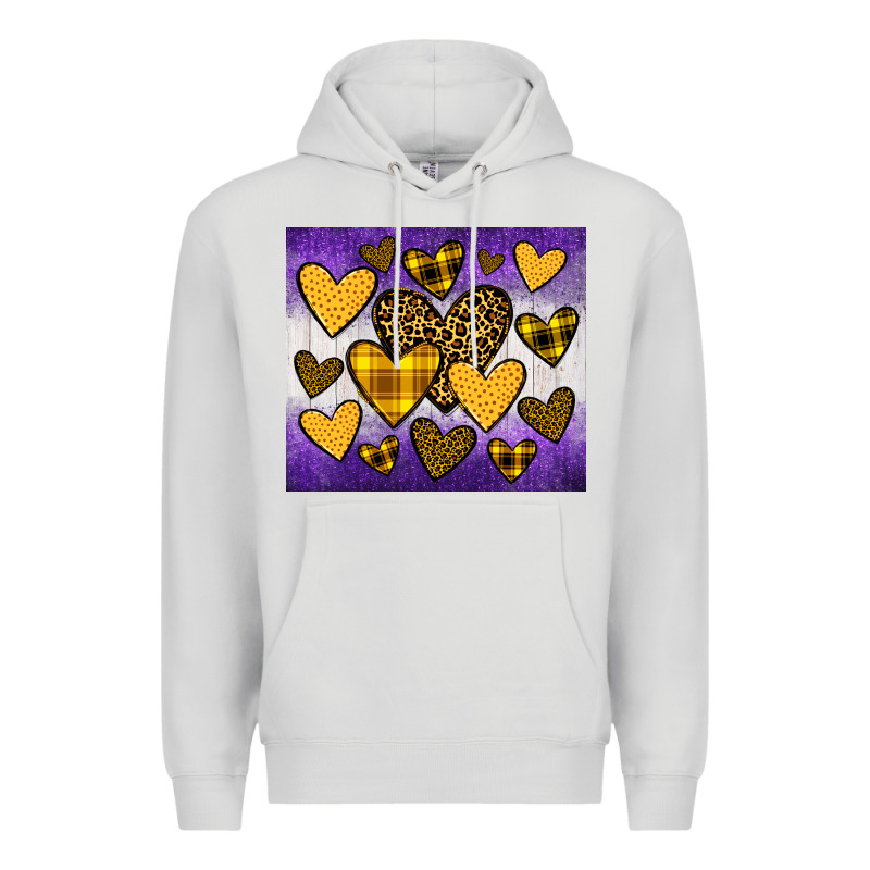 Lakers Hearts Premium Hoodie by JahusDesignShop | Teevron