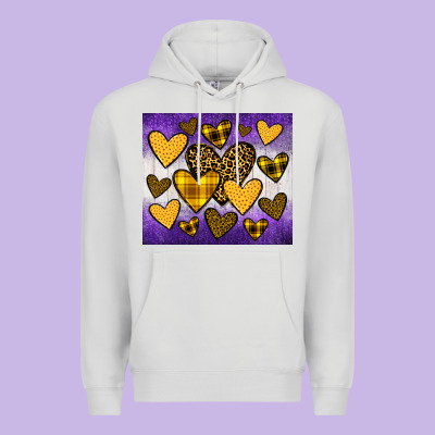 Lakers Hearts Premium Hoodie Designed By Jahusdesignshop