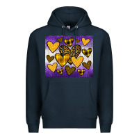 Navy lakers hearts Premium Hoodie - JahusDesignShop