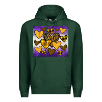 Sports Green lakers hearts Premium Hoodie - JahusDesignShop