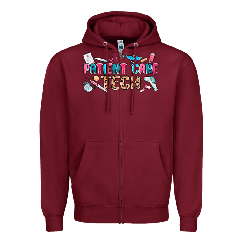 Patient Care Tech Zipper Hoodie by MaliasSmallBusiness | Teevron