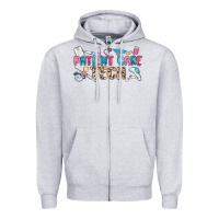 Heather Grey patient care tech Zipper Hoodie - MaliasSmallBusiness