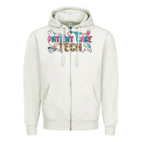 Oatmeal Heather patient care tech Zipper Hoodie - MaliasSmallBusiness