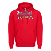 Red patient care tech Zipper Hoodie - MaliasSmallBusiness