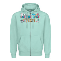 Seafoam patient care tech Zipper Hoodie - MaliasSmallBusiness